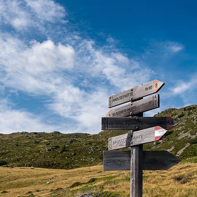 Wanderwege unterschiedlichster Länge und Schwierigkeit